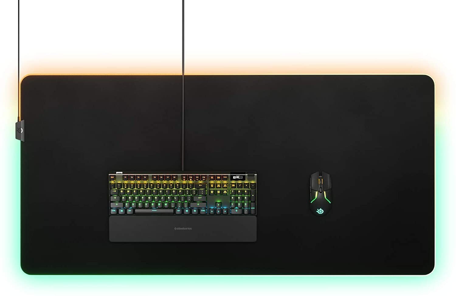 SteelSeries QCK PRISM, juodas kaina ir informacija | Pelės | pigu.lt