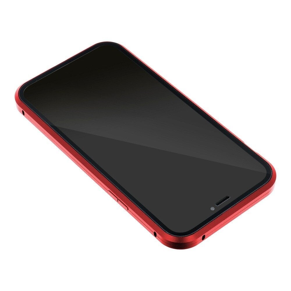 Case Dėklas telefonui Magneto 360 skirtas iPhone 12 / 12 Pro, skaidrus / raudona kaina ir informacija | Telefono dėklai | pigu.lt
