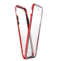 Чехол Case Magneto 360 для iPhone 12/12 Pro, прозрачный/красный цена и информация | Чехлы для телефонов | pigu.lt