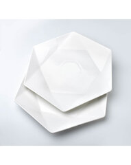 РАЛЬФ  БЕЛАЯ Kpl.2 плоские пластины 32,5cmx 28.5cm х h3cm цена и информация | Посуда, тарелки, обеденные сервизы | pigu.lt