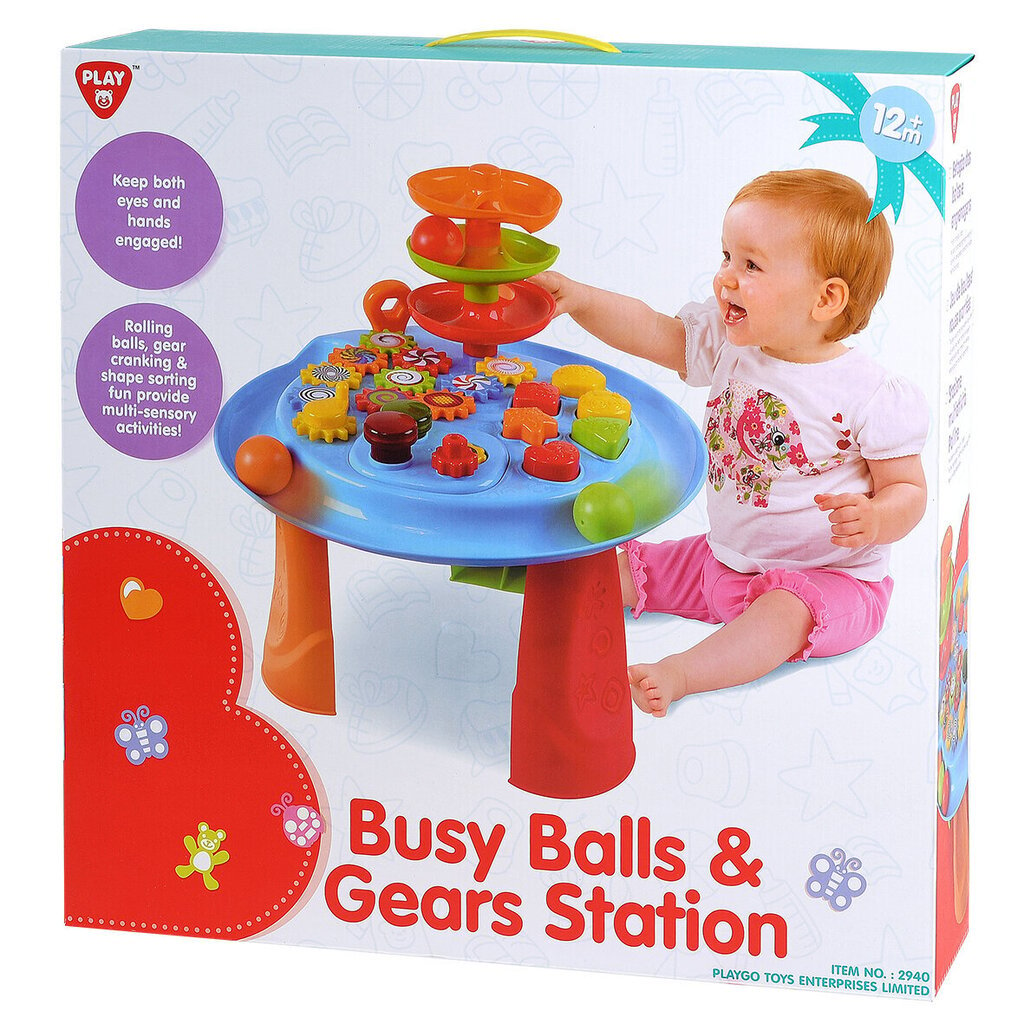 Veiklos centras Playgo Infant&Toddler Busy Balls & Gears Station, 2940 kaina ir informacija | Žaislai kūdikiams | pigu.lt