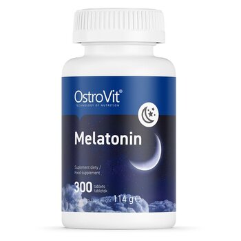 Ostrovit Мелатонин 300 таблеток цена и информация | Аминокислоты | pigu.lt