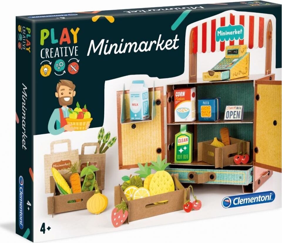 Kūrybinis rinkinys Mini parduotuvė Clementoni Minimarket цена и информация | Lavinamieji žaislai | pigu.lt