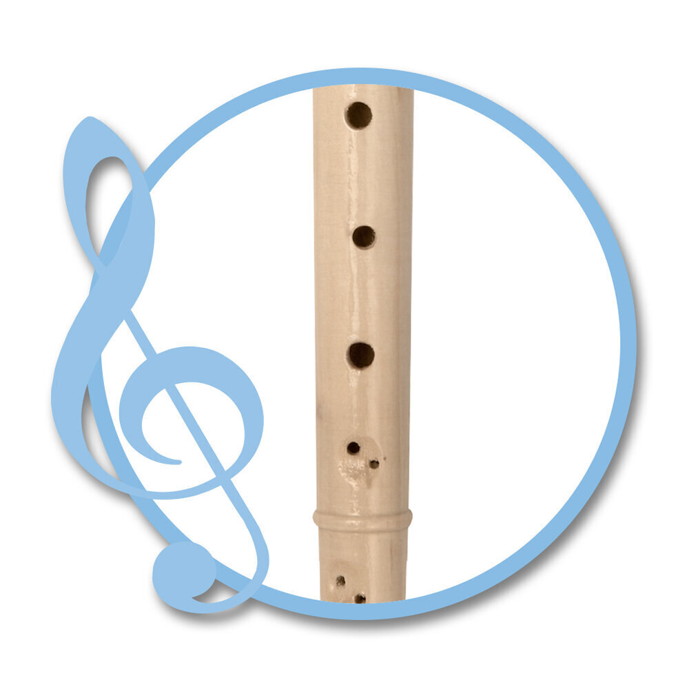 Medinė sopraninė išilginė fleita Bontempi, 31 3210 kaina ir informacija | Lavinamieji žaislai | pigu.lt