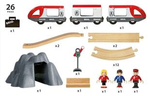 Стартовый комплект железнодорожных путей Brio Railway, 33773 цена и информация | Игрушки для мальчиков | pigu.lt