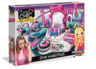 Креативный набор для причесок Clementoni Crazy Chic Star Hairstyles FI, 78420 цена и информация | Игрушки для девочек | pigu.lt