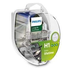 Lemputė Philips EcoVision H1 55W 12V kaina ir informacija | Automobilių lemputės | pigu.lt
