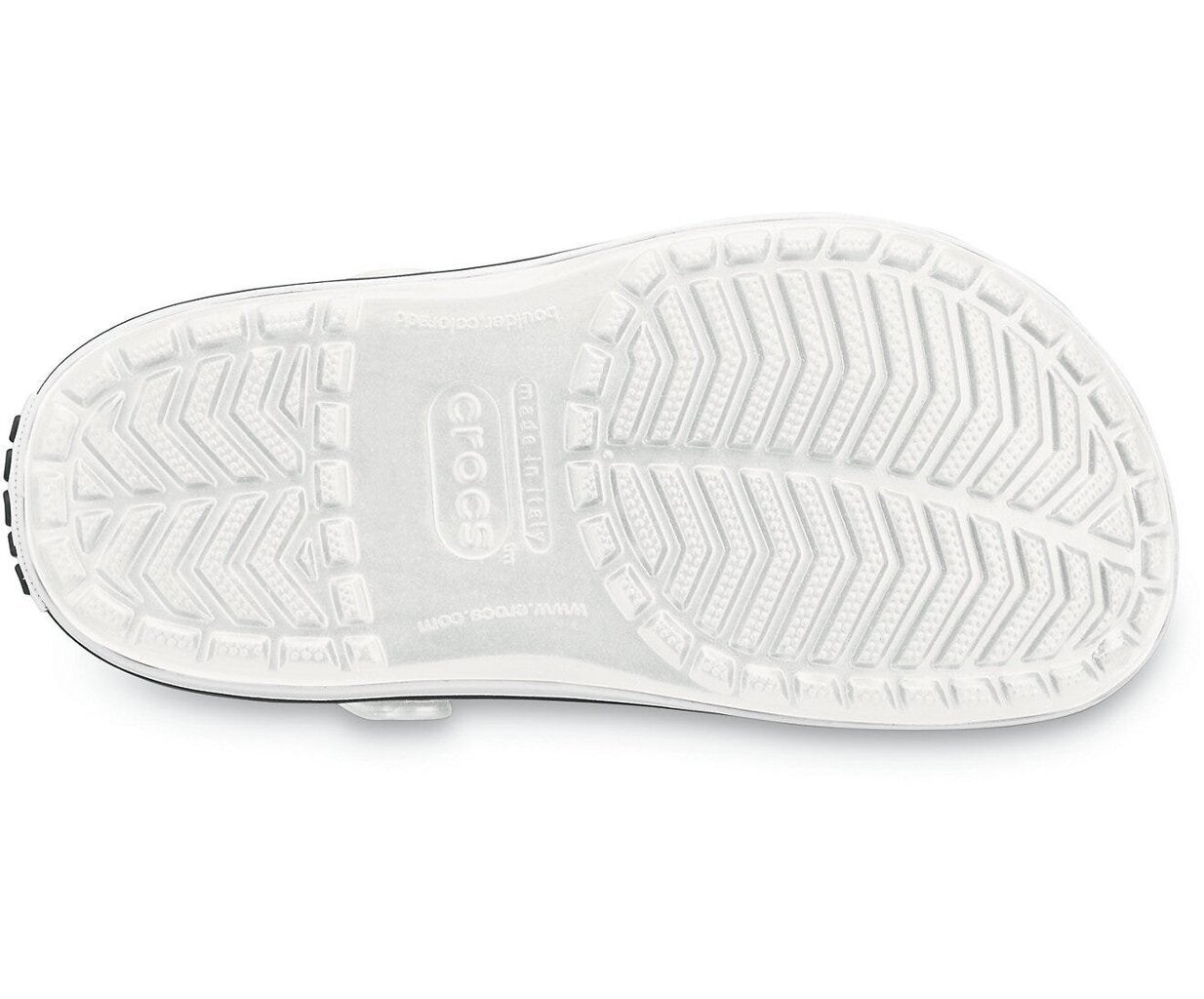 Crocs™ moteriški batai Crocband, balti цена и информация | Šlepetės moterims | pigu.lt