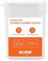 Салфетки ACME для чистки TFT / LCD дисплеев, 50 шт. цена и информация | Очистители | pigu.lt