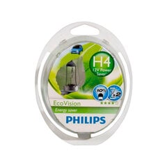 Лампочка Philips EcoVision H4 60/55Вт 12В цена и информация | Автомобильные лампочки | pigu.lt