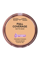 BYS Kompaktinė pudra Full Coverage Medium Beige, 8 g kaina ir informacija | Makiažo pagrindai, pudros | pigu.lt