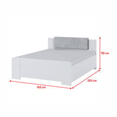 Кровать Selsey Rinker 160x200см, белого цвета цена и информация | Кровати | pigu.lt