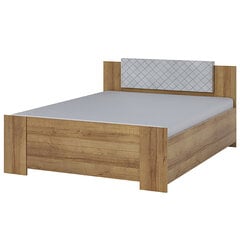 Кровать Selsey Rinker 160x200см, коричневая/белая цена и информация | Кровати | pigu.lt