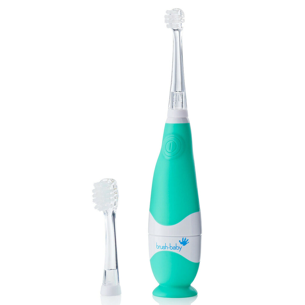 Brush-Baby BabySonic -Teal BRB051 цена и информация | Elektriniai dantų šepetėliai | pigu.lt