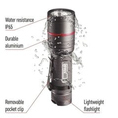 Vandeniui atsparus žibintuvėlis Ultibright 70 CREE LED, metalas, IP65, 340 lm, 200 m kaina ir informacija | EMOS Santechnika, remontas, šildymas | pigu.lt