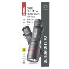 Vandeniui atsparus žibintuvėlis Ultibright 70 CREE LED, metalas, IP65, 340 lm, 200 m kaina ir informacija | EMOS Santechnika, remontas, šildymas | pigu.lt