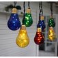 LED girlianda su įvairiaspalvėmis skaidraus stiklo lemputėmis, 10 lempučių цена и информация | Girliandos | pigu.lt