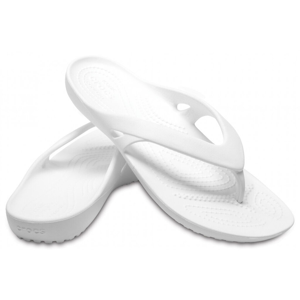 Crocs™ moteriškos šlepetės Kadee II Flip, baltos kaina ir informacija | Šlepetės moterims | pigu.lt