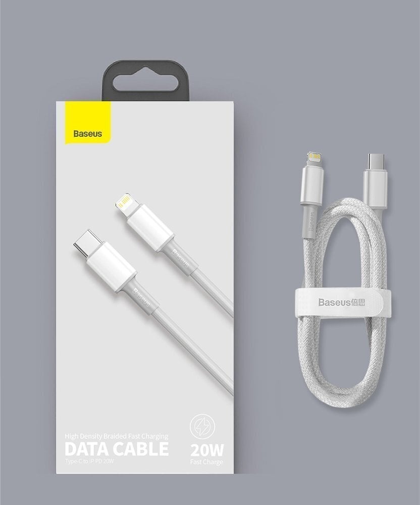 Kabelis Baseus USB Type C - Lightning 20 W, 1 m 6953156231924 kaina ir informacija | Laidai telefonams | pigu.lt