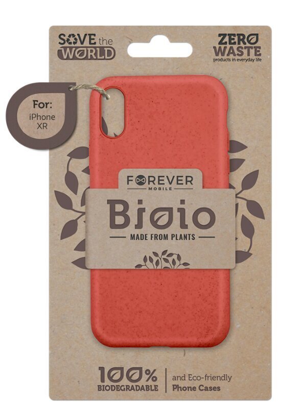 Forever Bioio case, skirtas iPhone 12 Mini 5.4, raudonas kaina ir informacija | Telefono dėklai | pigu.lt