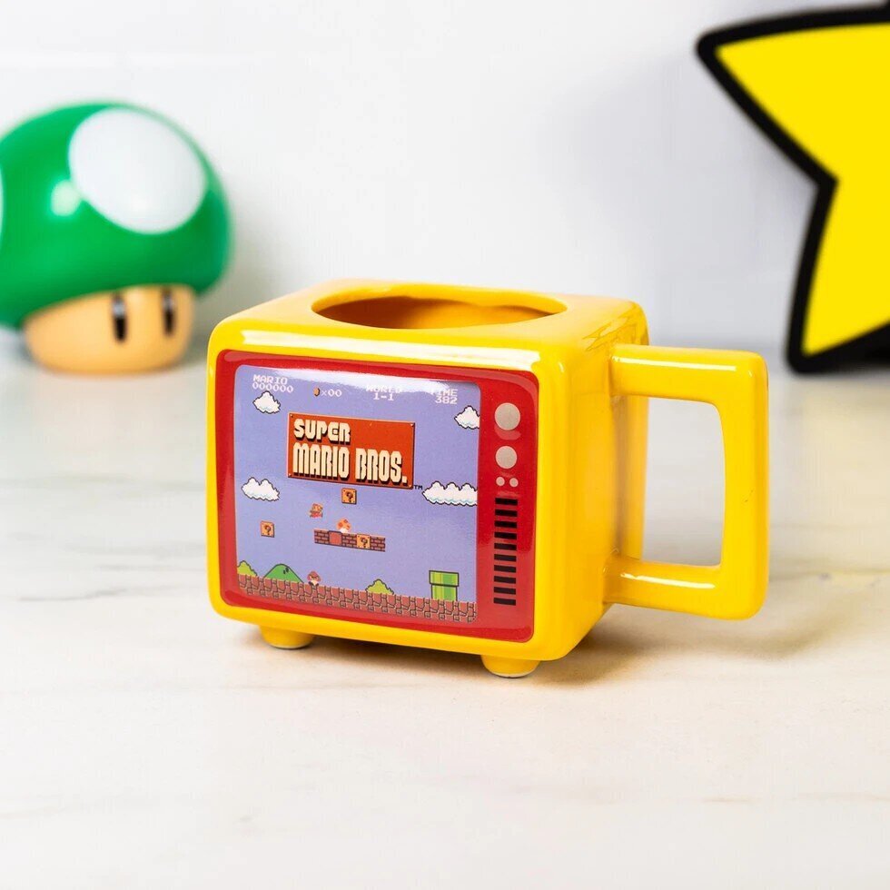 Super Mario Bros Retro TV, puodelis kaina ir informacija | Žaidėjų atributika | pigu.lt