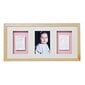 Trigubas nuotraukų rėmelis su kūdikio įspaudu Baby Memory Print, šviesiai rudas kaina ir informacija | Antspaudai kūdikiams | pigu.lt
