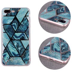 Fusion Geometric Marble Case, skirtas Apple iPhone 12 Pro Max, žalias kaina ir informacija | Telefono dėklai | pigu.lt