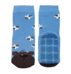 Нескользящие детские носки для ползанья "Медведь" цена и информация | Колготки, носочки для новорожденных | pigu.lt