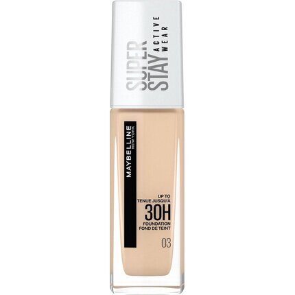 Skystas makiažo pagrindas Maybelline SuperStay 24H, 3 True Ivory, 30 ml kaina ir informacija | Makiažo pagrindai, pudros | pigu.lt