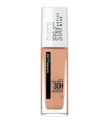 Skystas makiažo pagrindas Maybelline SuperStay 24H, 21 Nude beige, 30 ml kaina ir informacija | Makiažo pagrindai, pudros | pigu.lt