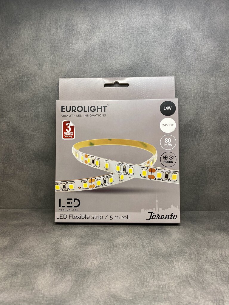 LED juosta Eurolight Toronto 5m 96LED/m IP20 6500K kaina ir informacija | LED juostos | pigu.lt