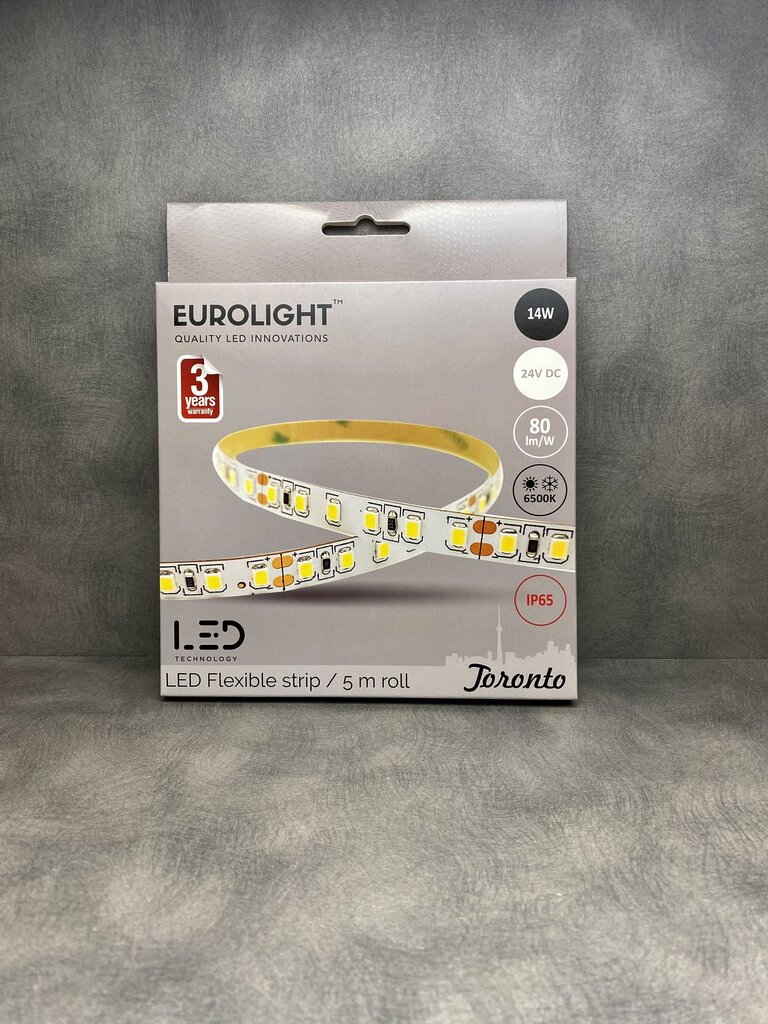LED juosta Eurolight Toronto 5m 96LED/m IP65 6500K kaina ir informacija | LED juostos | pigu.lt