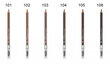 Antakių pieštukas su šepetėliu Golden Rose Powder, 1,19 g, 104 Brunette kaina ir informacija | Antakių dažai, pieštukai | pigu.lt