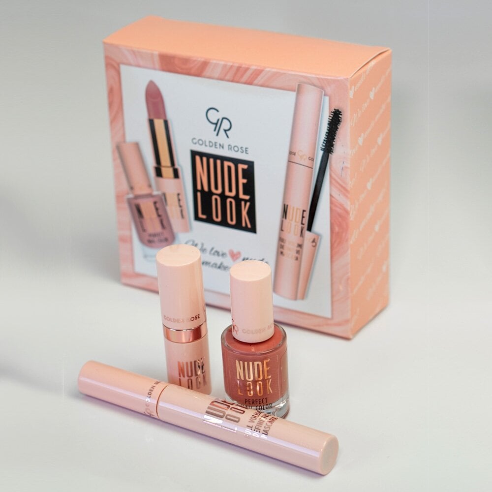 Kosmetikos rinkinys Golden Rose Nude Look kaina ir informacija | Lūpų dažai, blizgiai, balzamai, vazelinai | pigu.lt