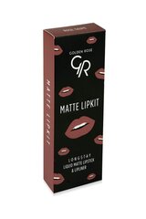 Набор макияжа для губ Golden Rose Longstay matte Lipkit Rose Taupek: жидкая матовая помада Longstay Liquid Matte No. 20 5,5 г + карандаш для губ Dream Lips Liner No. 510 1,6 г цена и информация | Помады, бальзамы, блеск для губ | pigu.lt