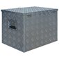 Aliuminio dėžė, sidabrinė, 610 x 430 x 455 cm kaina ir informacija | Įrankių dėžės, laikikliai | pigu.lt
