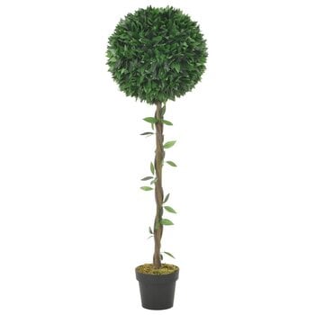 Dirbtinis augalas - lauramedis su vazonu, 130 cm kaina ir informacija | Dirbtinės gėlės | pigu.lt