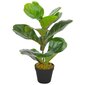 Dirbtinis augalas lyralapis fikusas su vazonu, 45 cm kaina ir informacija | Dirbtinės gėlės | pigu.lt