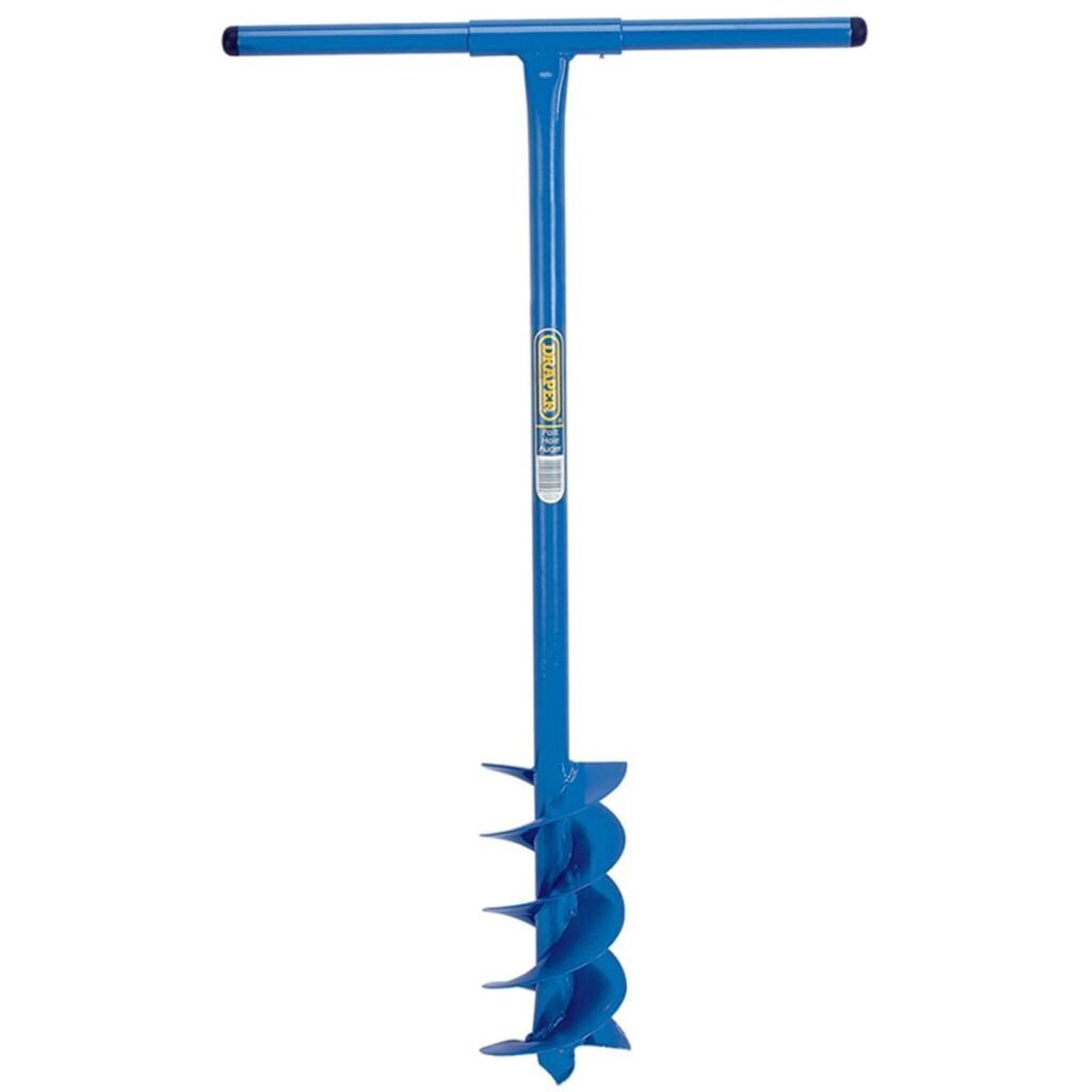 Sraigtinis gręžtuvas stulpų skylėms Draper tools, mėlynas, 1070x155mm kaina ir informacija | Žemės grąžtai | pigu.lt