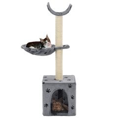 Draskyklė katėms su stov. iš sizalio, 105cm, pilka kaina ir informacija | Draskyklės | pigu.lt