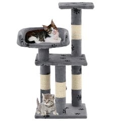 Draskyklė katėms su stov. iš sizalio, 65cm, pilka цена и информация | Когтеточки | pigu.lt