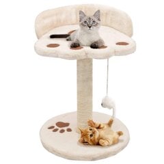 Draskyklė katėms su stovu iš sizalio, 40cm, smėlio sp. kaina ir informacija | Draskyklės | pigu.lt