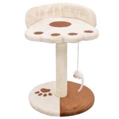 Draskyklė katėms su stovu iš sizalio, 40cm, smėlio sp. цена и информация | Когтеточки | pigu.lt