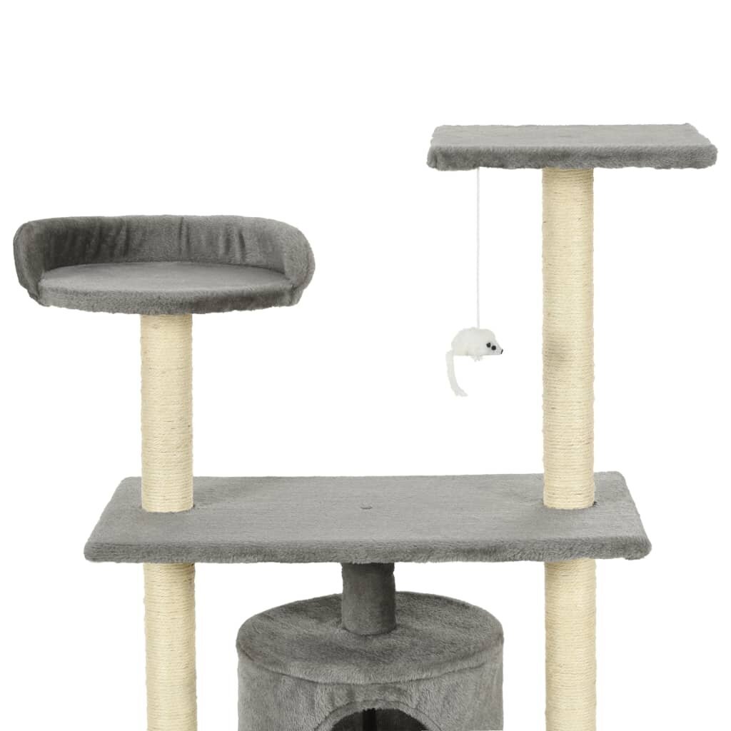 Draskyklė katėms su stovu 95 cm pilka kaina ir informacija | Draskyklės | pigu.lt