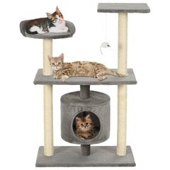 Draskyklė katėms su stovu 95 cm pilka цена и информация | Когтеточки | pigu.lt