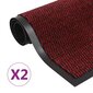 Durų kilimėliai, 2vnt, 120x180cm, raudoni цена и информация | Durų kilimėliai | pigu.lt