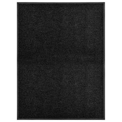 Durų kilimėlis, 90x120cm, juodas цена и информация | Придверные коврики | pigu.lt