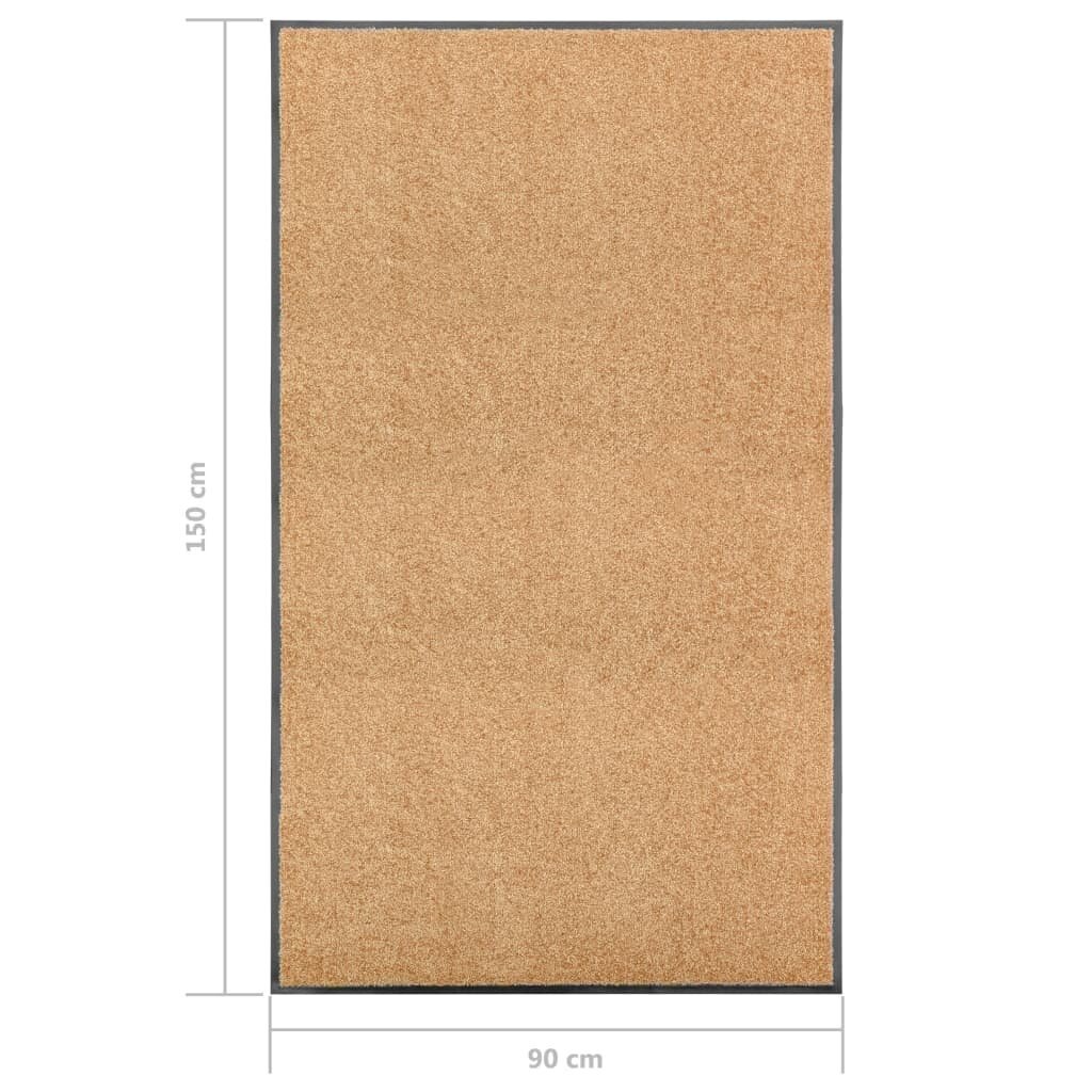 Durų kilimėlis, 90x150cm, rudas kaina ir informacija | Durų kilimėliai | pigu.lt