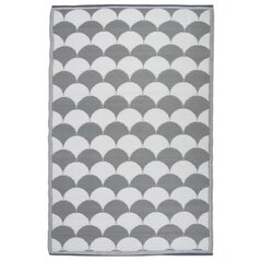 Lauko kilimas Esschert design, 180x121 cm, pilkas ir baltas цена и информация | Ковры | pigu.lt