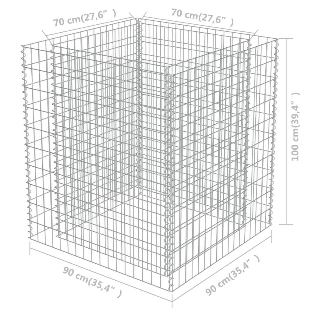 Vazonas, 90x90x100 cm kaina ir informacija | Vazonai | pigu.lt